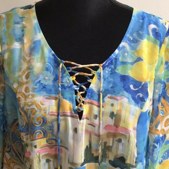 V Cristina Womens multicolored blouse - Picture 2 of 5